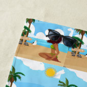 Serviette De Plage ladie sur la plage (En situation)