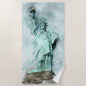 Serviette de plage Lady Liberty (Devant)