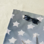 Serviette De Plage Lady Liberty et le drapeau américain (En situation)