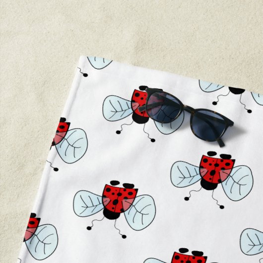 Serviette De Plage Ladybird (En situation)