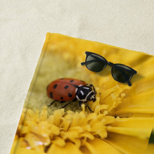 Serviette De Plage Ladybug (En situation)