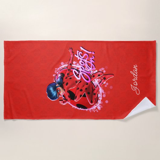 Serviette De Plage Ladybug miraculeux | Spots Sur Graphic (Devant)