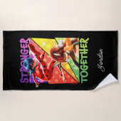 Serviette De Plage Ladybug & Rena Rouge | Ensemble plus fort (Devant)