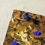 SERVIETTE DE PLAGE LADYBUGS DE PARIS (En situation)