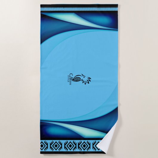 Serviette de plage Lagon (Devant)