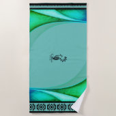 Serviette de plage  Lagon /Cagou Style (Devant)