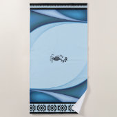 Serviette de plage  Lagon /Cagou Style (Devant)