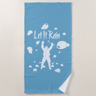 Serviette De Plage Laisser la pluie (hockey)