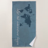 Serviette De Plage Laissons l'aventure commencer (Devant)