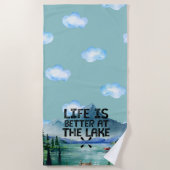 Serviette de plage Lake House (Devant)