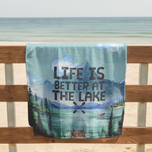 Serviette de plage Lake House