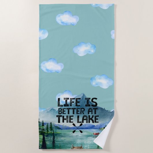 Serviette De Plage Lake House Beach Towel (Devant)