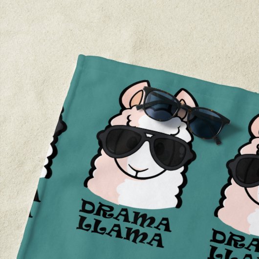 Serviette De Plage Lama de drame (En situation)