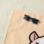 Serviette De Plage Lama de yoga - Llamaste (En situation)