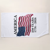 Serviette De Plage L'Amérique 250 Ans (Devant)