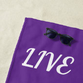 Serviette De Plage L'amour des fleurs (En situation)