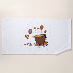 Serviette De Plage L'amour du café