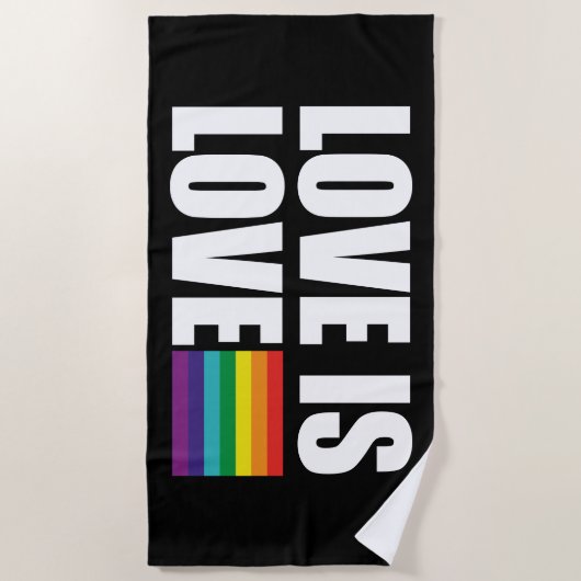 Serviette De Plage L'amour est l'amour (Devant)