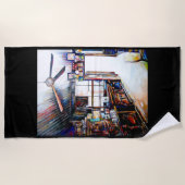 Serviette De Plage L'amour n'est pas un mur, c'est un pont (Devant)