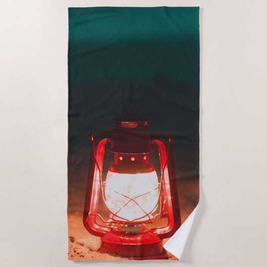 Serviette De Plage Lampe à huile (Devant)