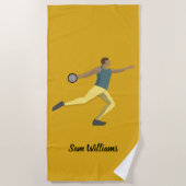 Serviette De Plage Lancement de Discus (Devant)