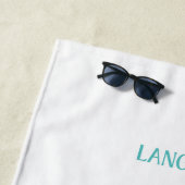Serviette De Plage Langkawi Mer d'Andaman Rétro Chic (En situation)