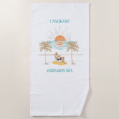 Serviette De Plage Langkawi Mer d'Andaman Rétro Chic (Devant)