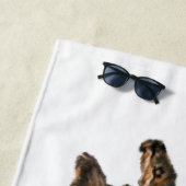 Serviette De Plage Langue de girafe sortie et lavabo jouable - Texte (En situation)