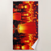 Serviette De Plage Lanternes flottantes d'espoir (Devant)