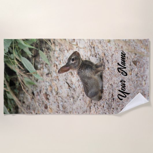 Serviette De Plage Lapin (Devant)