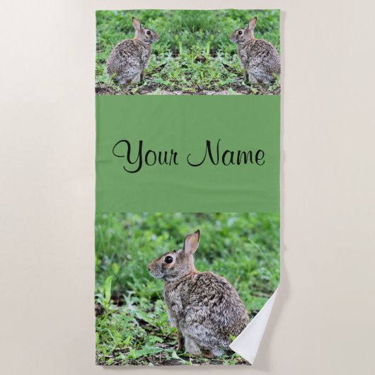 Serviette De Plage Lapin (Devant)