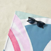 Serviette De Plage lapin avec oeufs de pâques (En situation)