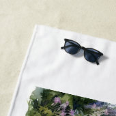 Serviette De Plage Lapin de Pâques classique veste bleue (En situation)
