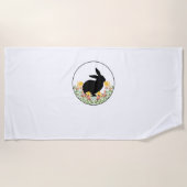 Serviette De Plage Lapin - Lapin mignonne (Devant)