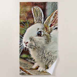 Serviette De Plage lapin toony