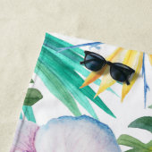 Serviette De Plage L'art des oiseaux tropicaux (En situation)