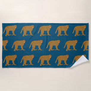 Serviette De Plage L'art du singe babouin