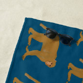 Serviette De Plage L'art du singe babouin (En situation)