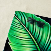 Serviette De Plage L'art tropical des Hibiscus (En situation)