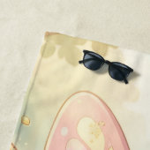 Serviette De Plage L'Artiste Nectar.4 (En situation)