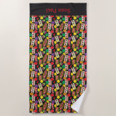 Serviette De Plage Las Vegas Casino Gambling et Poker Patterned (Devant)