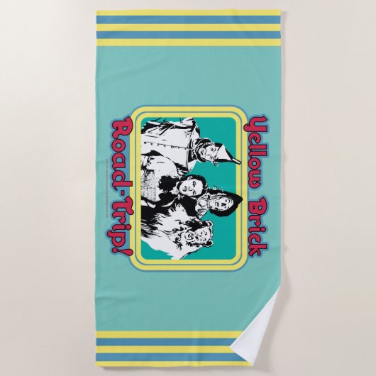 Serviette De Plage L'Assistant D'Oz™ | Route en brique jaune! (Devant)