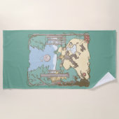 Serviette De Plage L'Assistant D'Oz™ | Storbook Yellow Brick Road (Devant)