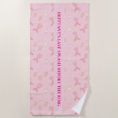 Serviette De Plage Last Splash Mermaid Bachelorette Personalized (Devant)