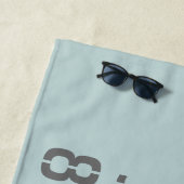 Serviette De Plage Latitude de Nashville TN (En situation)