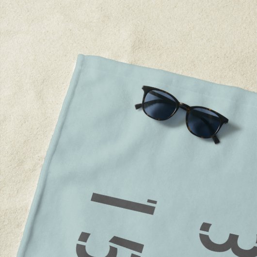 Serviette De Plage Latitude et longitude de Sydney (En situation)