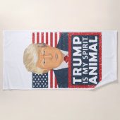 Serviette De Plage L'atout est mon animal d'esprit drôle (Devant)