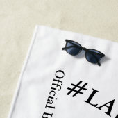 SERVIETTE DE PLAGE #LAURAHGUILLENFOUNDATION & #LOSANGELESDREAMCENTER (En situation)