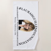 SERVIETTE DE PLAGE #LAURAHGUILLENFOUNDATION & #LOSANGELESDREAMCENTER (Devant)