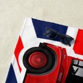Serviette De Plage L'autobus rouge de Londres (En situation)